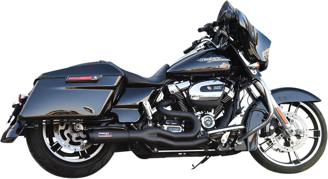 1800-2509 - BASSANI XHAUST 2:1 Exhaust - Black 1F68B