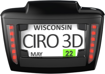 2030-1965 - CIRO License Plate Frame - '09+ Trike - Black 40082