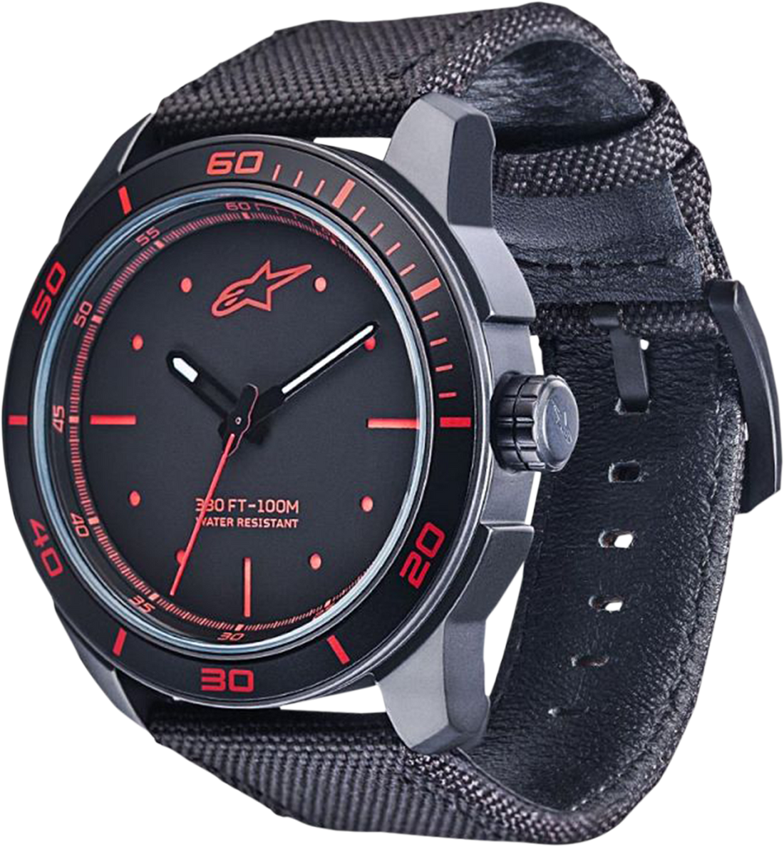 9905-0144 - ALPINESTARS WATCH TECH 3H BLK/RED 1017-96041-1030