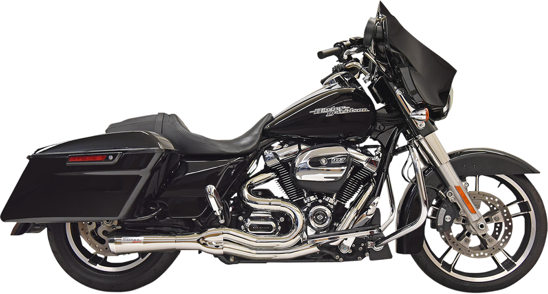 1800-2506 - BASSANI XHAUST Road Rage II 2-Into-1 Mid-Length Exhaust System - Chrome 1F72C