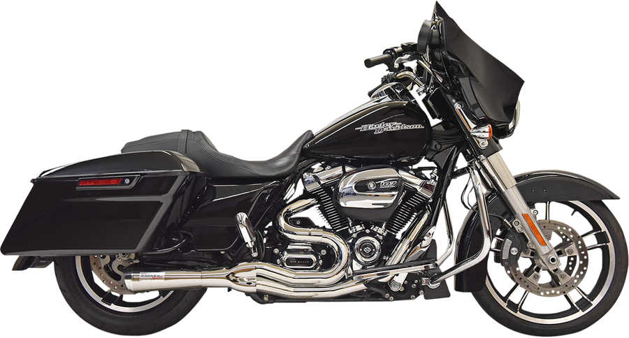 1800-2506 - BASSANI XHAUST Road Rage II 2-Into-1 Mid-Length Exhaust System - Chrome 1F72C