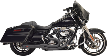 1800-2505 - BASSANI XHAUST Road Rage II 2-Into-1 Mid-Length Exhaust System - Black 1F62B