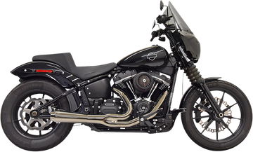 1800-2519 - BASSANI XHAUST 2:1 Exhaust - Black Chrome 1S72M