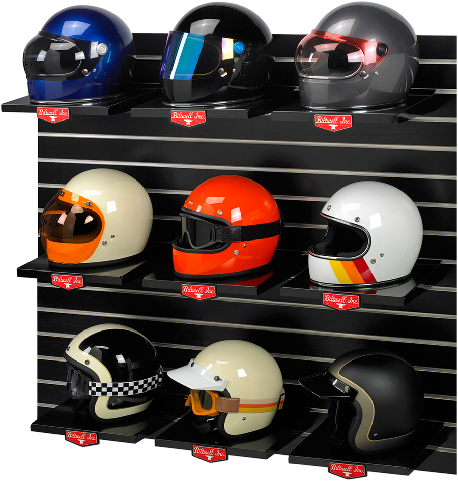 BILTWELL DISPLAY HELMET BILTWELL XX-HEL-SHELF-BL