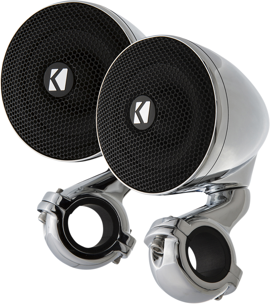 4405-0802 - KICKER Mini Speakers - 4 ohm - Chrome 47PSM34