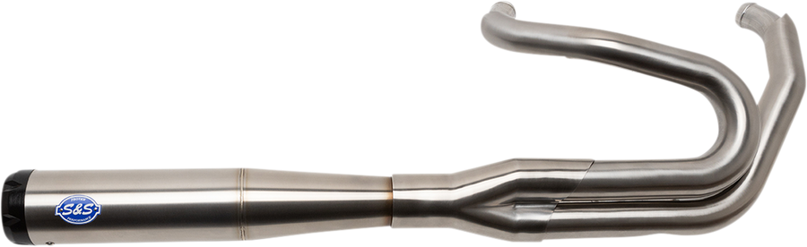 1800-2520 - S&S CYCLE SuperStreet 2:1 50 State Exhaust System - M8 Softail - Stainless Steel 550-0996B