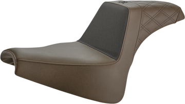 0802-1442 - SADDLEMEN Unknown Industries Seat - Front Carbon Fiber/Black Gripper Lumbar/Rear Lattice Stitch - FXFB UN18-28-173BR