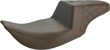 0801-1358 - SADDLEMEN Unknown Industries Seat - Front Carbon Fiber/Black Gripper Lumbar/Rear Lattice Stitch - FL UN97-06-173BR