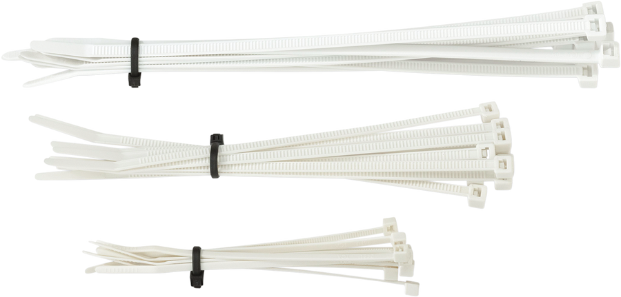2404-0586 - MOOSE RACING Cable Ties - White - 30-Pack 303-4689