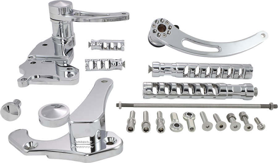 ACCUTRONIX Forward Control - Chrome - Slotted FC405-SSAKC