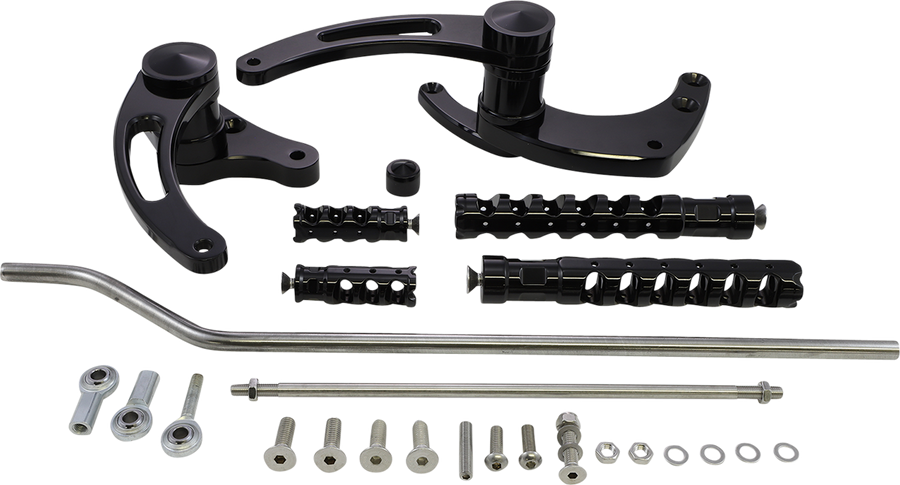 ACCUTRONIX Forward Control - Black - Slotted FC102-SSAKB