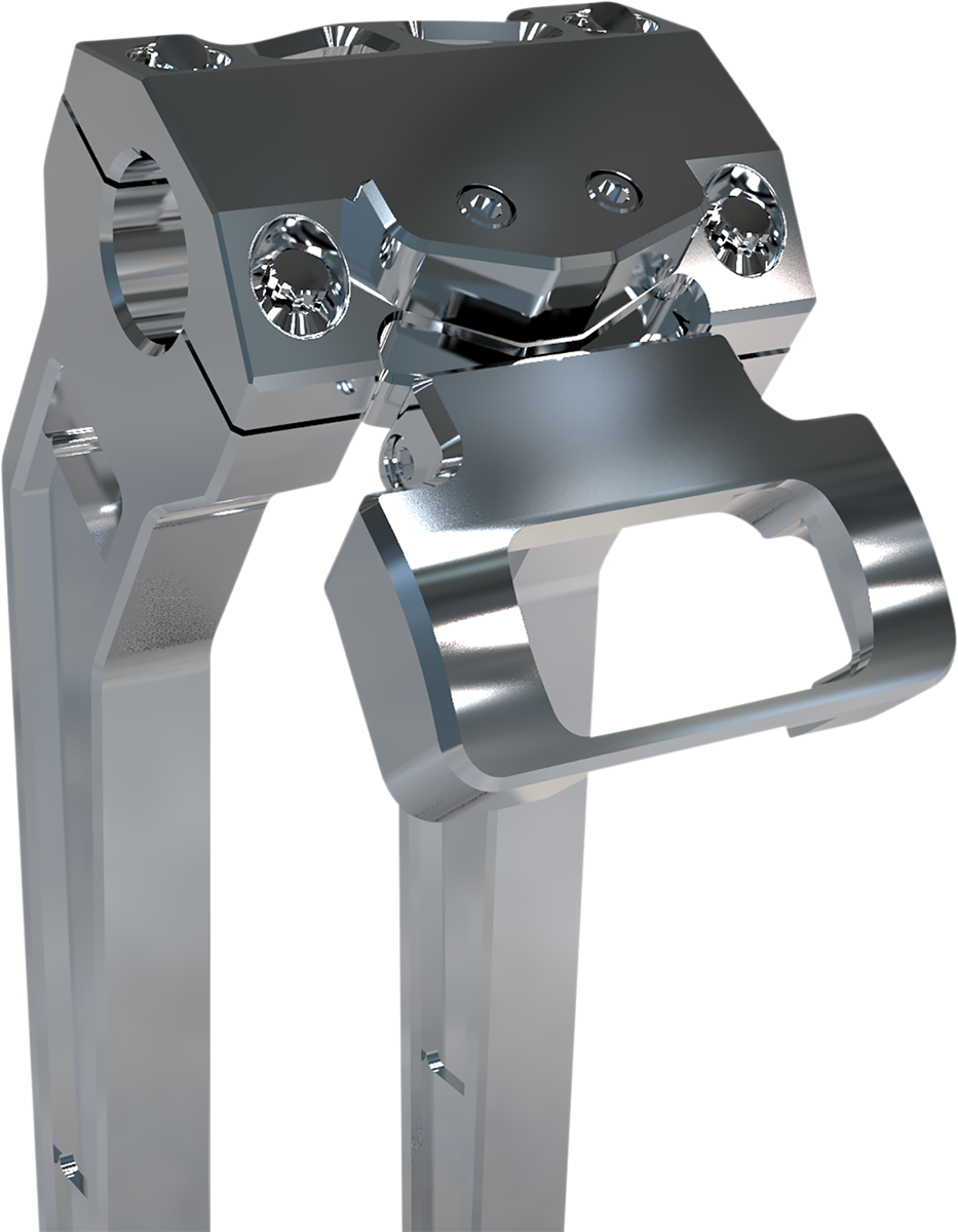 2201-0233 - LA CHOPPERS Gauge Mount - Single - Raw - Softail LA-7397-00R