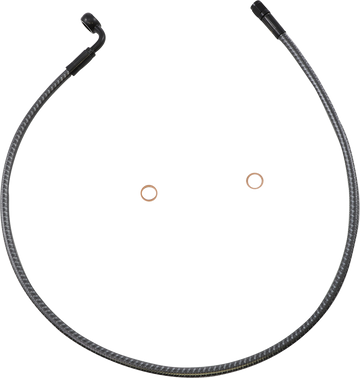 1741-6310 - MAGNUM Brake Line - Front - 10 mm - 90? - 30" - KARBONFIBR AS77230