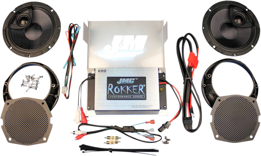 4405-0852 - J & M 200 W Amplifier/Speaker Kit - '98-'13 FLHX/FLHT RPKT-200HC13