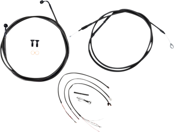 0662-0851 - LA CHOPPERS Cable Kit?- Quick Connect - 12" - 14" Ape Hanger Handlebars - Midnight LA-8156KT2-13M