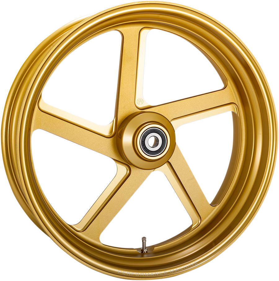 0201-2335 - PERFORMANCE MACHINE (PM) Wheel - Pro-Am - Dual Disc - Front - Gold Ops* - 21"x3.50" - With ABS 12047106RPROSMG