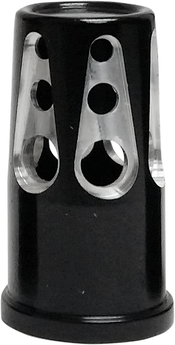 0361-0081 - AVON GRIPS Valve Stem Caps - Gatlin - Black Anodized SVC-310-ANO-GAT