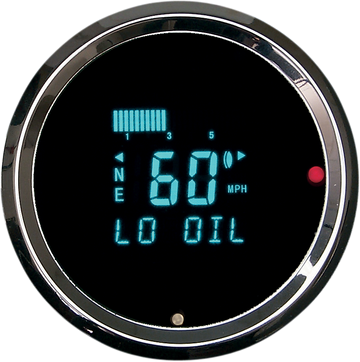 2210-0038 - DAKOTA DIGITAL 3011 Model Odyssey II Speedometer with Indicators (Resolution 1 mph) - 3-3/8" HLY-3011