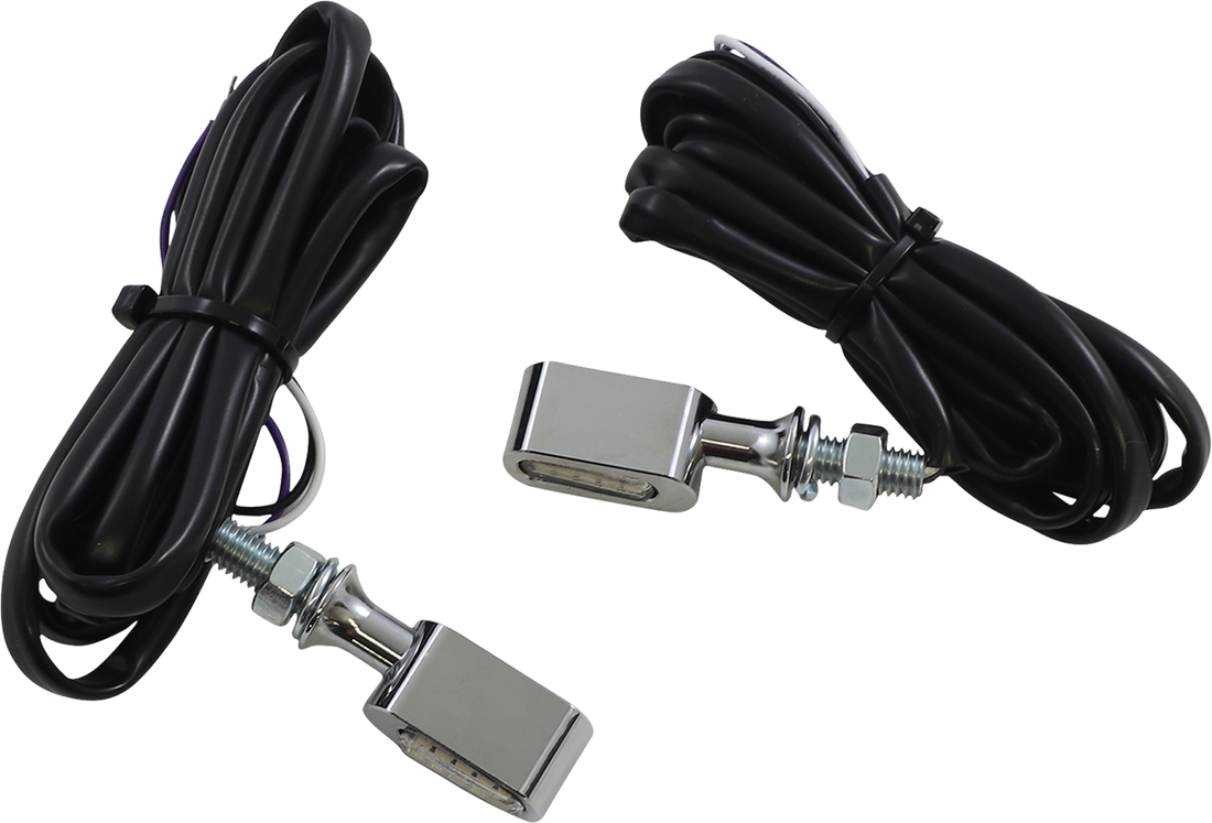 2040-2774 - DRAG SPECIALTIES Marker Light - Clear/Amber - Chrome L22-6042CE