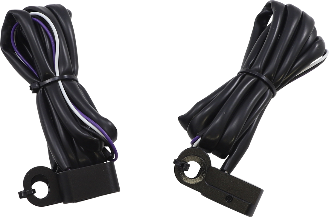 2040-2781 - DRAG SPECIALTIES Marker Lights - White/Amber - Black L22-0229DMBME