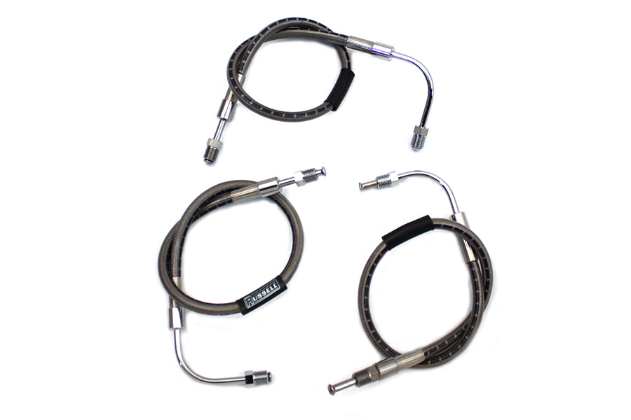 23-8703 - Stainless Steel Front Brake Hose 3 Piece