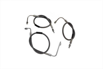 23-8711 - Stainless Steel Front Brake Hoses 23-3/4  and 21