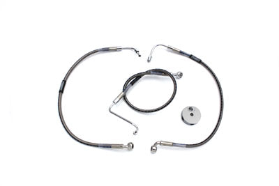 23-8731 - Stainless Steel Front Brake Hoses 22-5/8  and 19-1/2