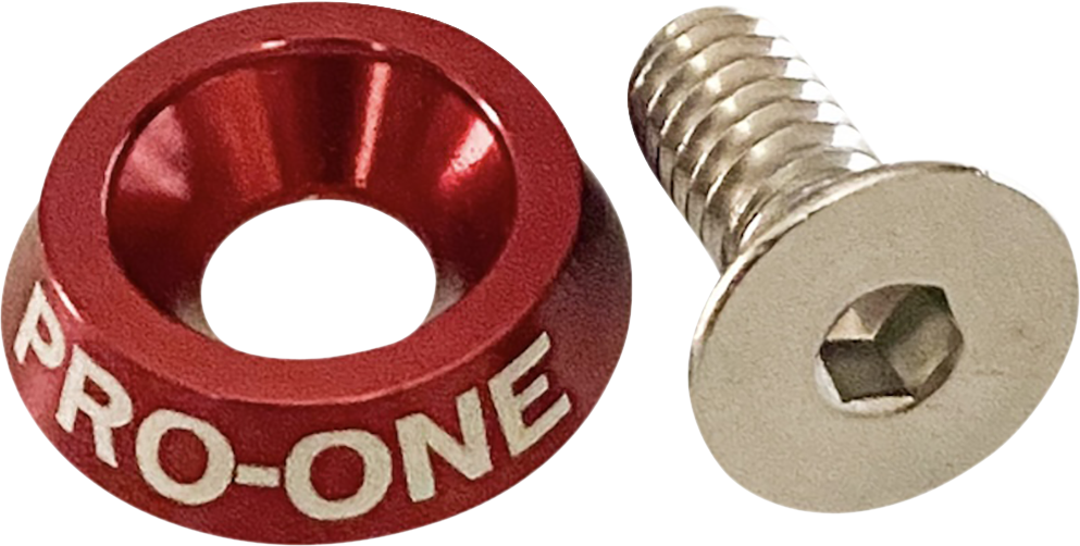 0820-0167 - PRO-ONE PERF.MFG. Seat Bolt - 1/4"-20 - Red 100200R