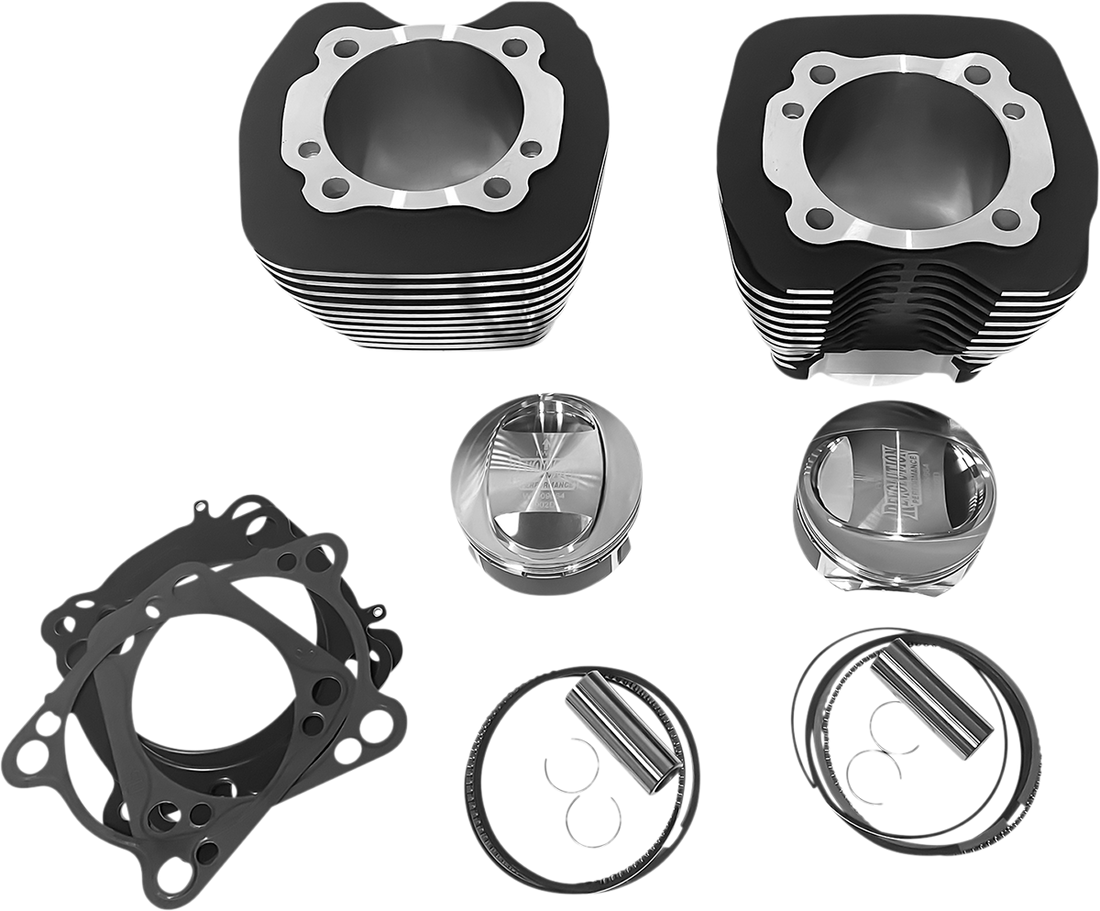 0931-1034 - REVOLUTION PERFORMANCE, LLC Cylinder Kit - 113" - Black with Highlighted Fins RP201-174W