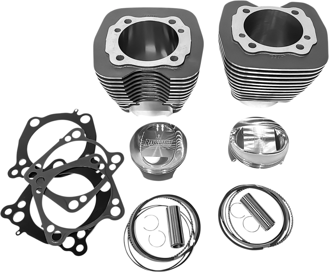 0931-1043 - REVOLUTION PERFORMANCE, LLC Cylinder Kit - 117" - Granite/Highlighted Fins RP201-171WG