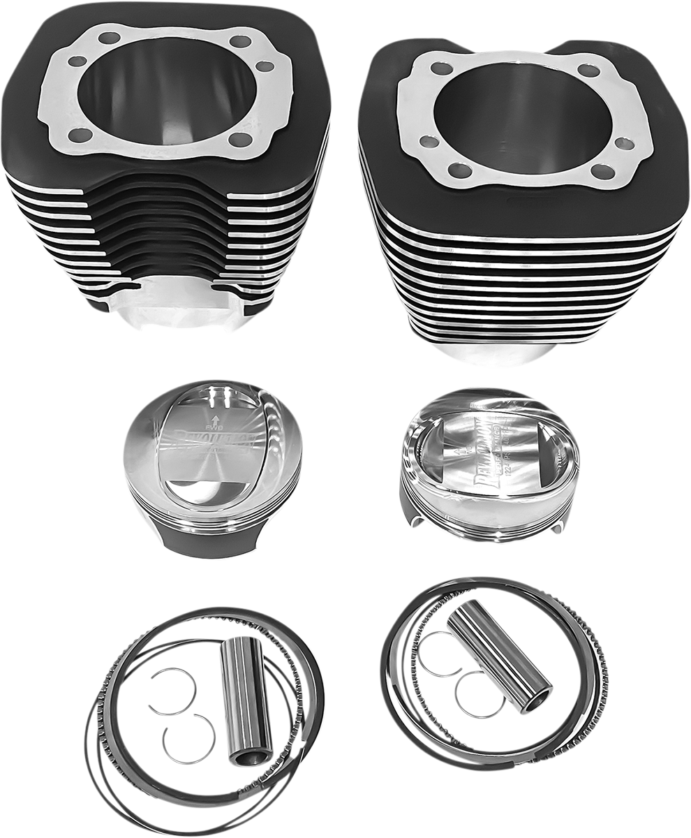 0931-1044 - REVOLUTION PERFORMANCE, LLC Cylinder Kit - 117" - Black with Highlighted Fins RP201-172WB