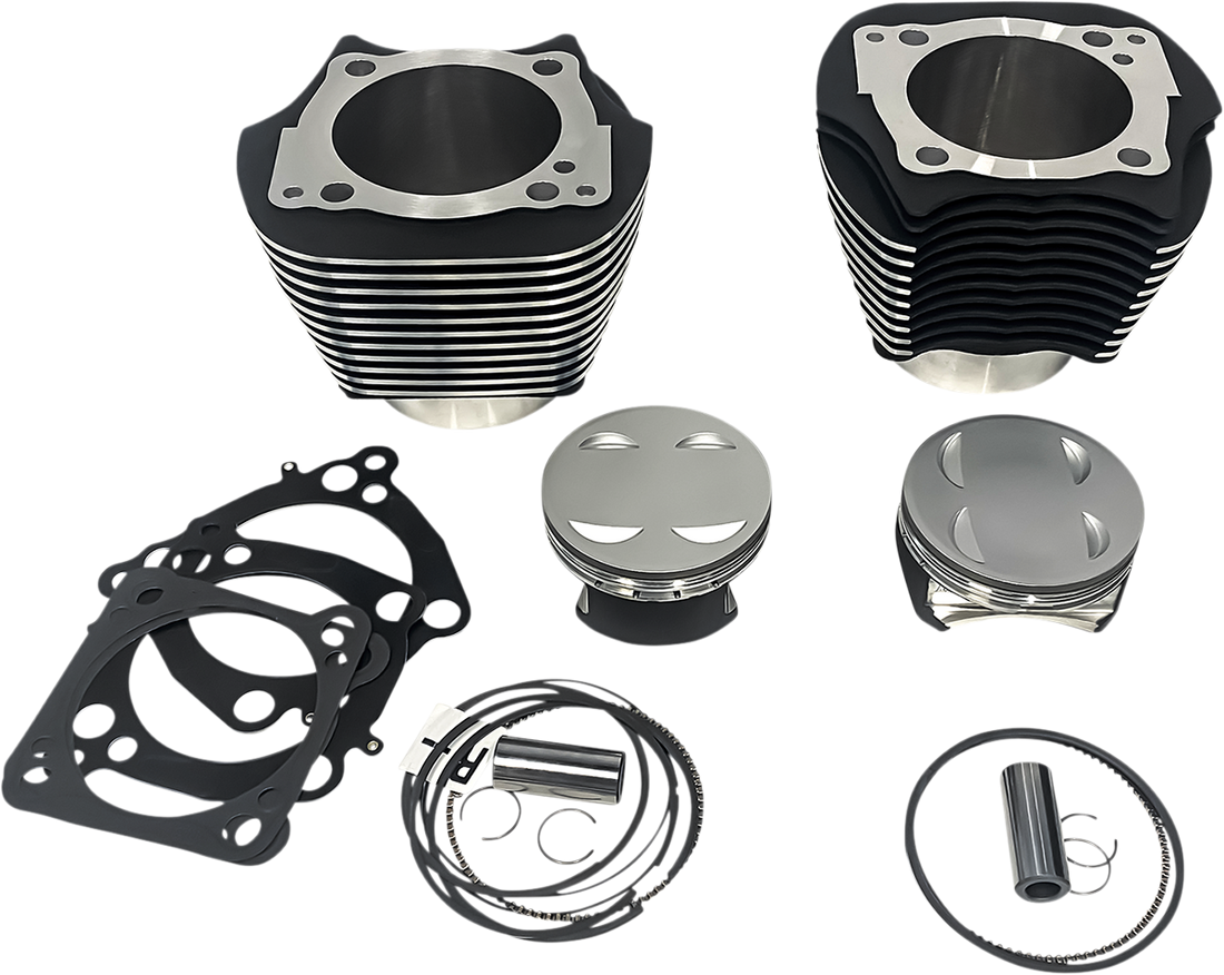 0931-1052 - REVOLUTION PERFORMANCE, LLC Cylinder Kit - 143" - Black with Highlighted Fins - M8 RP201-616W