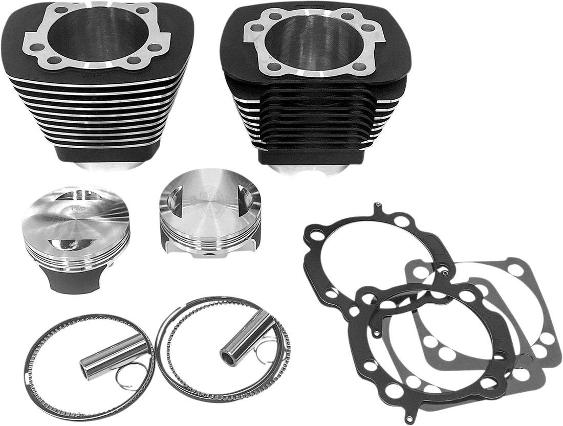 0931-1072 - REVOLUTION PERFORMANCE, LLC Cylinder Kit - 90" - Black with Highlighted Fins - XL RP201-411W