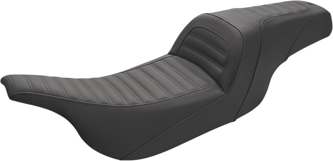 0801-1386 - SADDLEMEN Slim Roll & Pleat Seat - Black 897-07-161