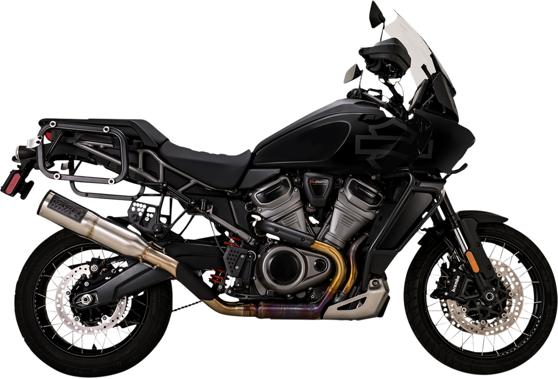1801-1492 - VANCE & HINES Adventure Hi-Output 450 Slip-On Muffler - Stainless Steel 16533