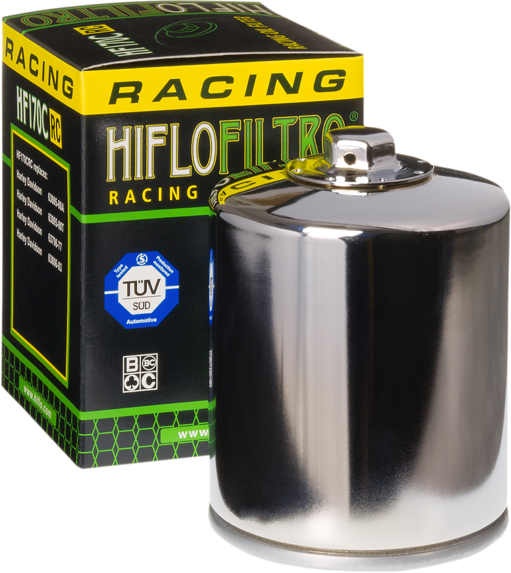 0712-0478 - HIFLOFILTRO Performance Oil Filter - Chrome HF170CRC