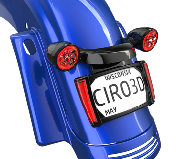 2030-2088 - CIRO License Plate Frame - Black - Red 40302
