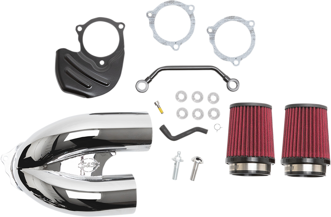 1010-2880 - S&S CYCLE T/I Air Cleaner - Chrome - M8 170-0566A