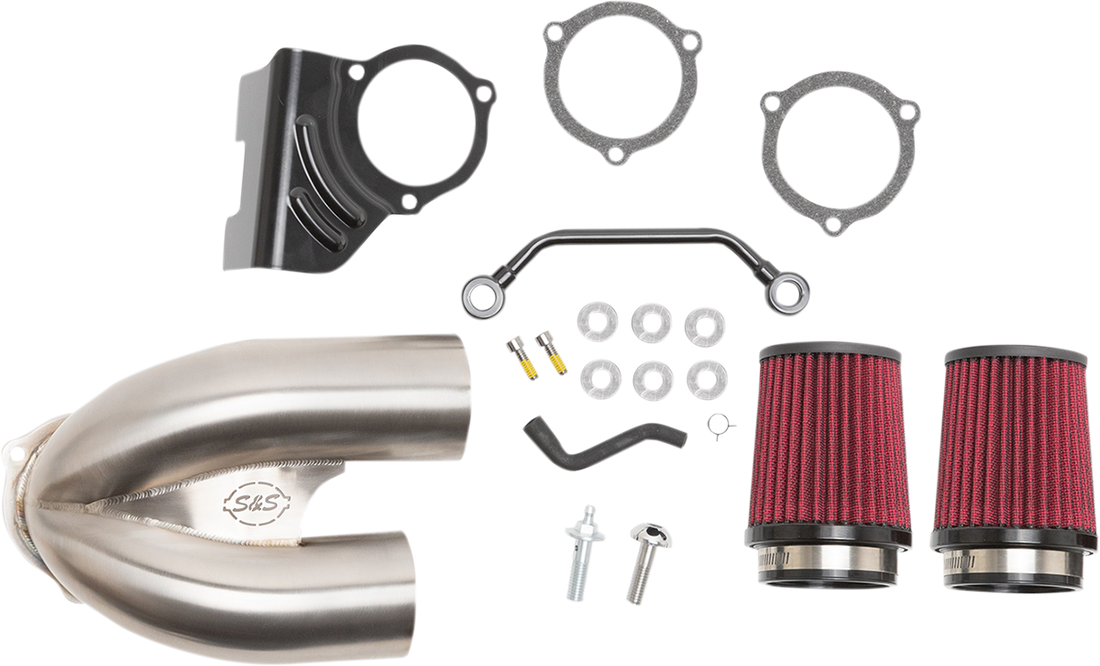 1010-2882 - S&S CYCLE T/I Air Cleaner - Stainless Steel - Twin Cam 170-0635A