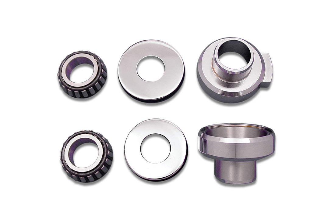 24-0231 - Chrome Fork Neck Cup Kit with Stops