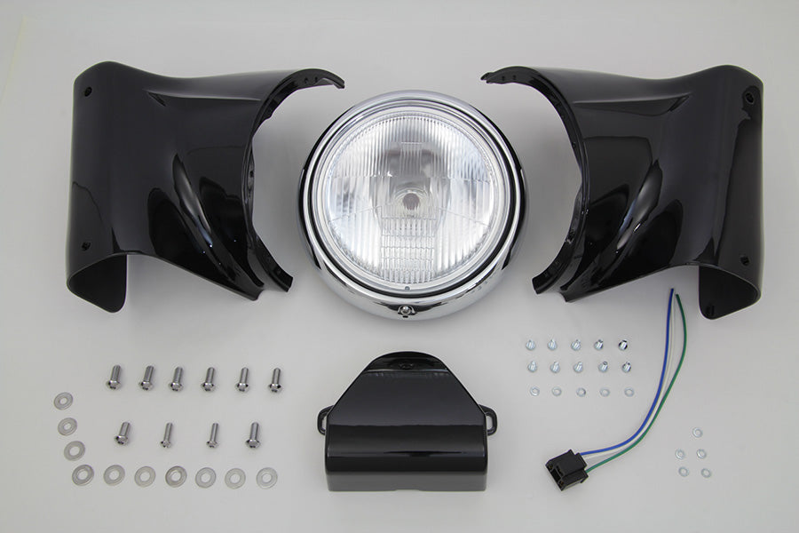 24-1964 - 7  Headlamp Cowl Kit Black