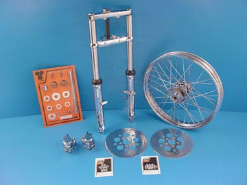 24-2039 - Fork Assembly with Chrome Sliders 21  Wheel
