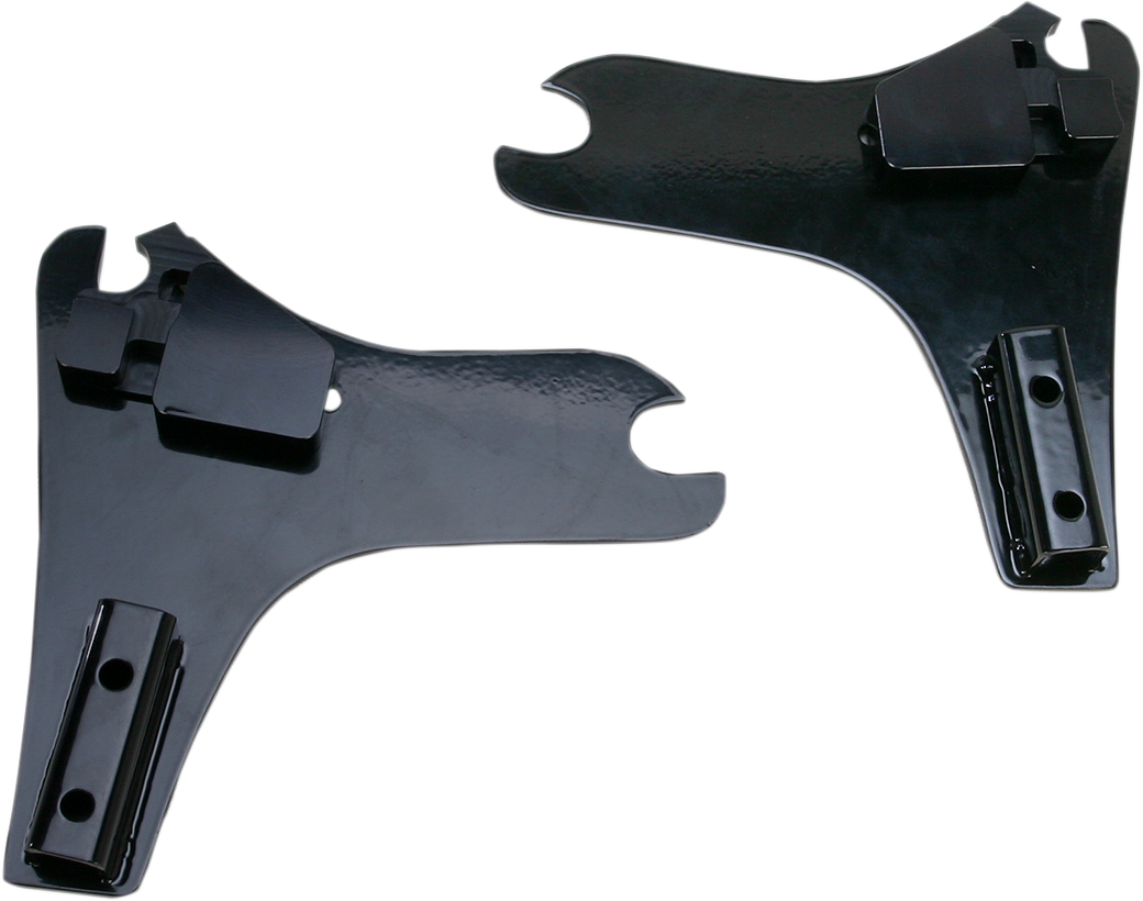 1504-0029 - CYCLE VISIONS D-Tach Side Plates - FLH - Black CV-8080B