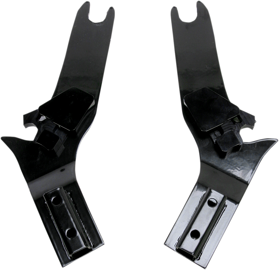 1504-0031 - CYCLE VISIONS D-Tach Side Plates - FLH - Black CV-8085B