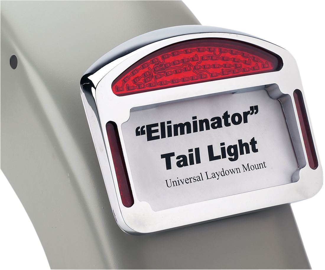 2010-0335 - CYCLE VISIONS Taillight Eliminator - Universal - Chrome CV-4817