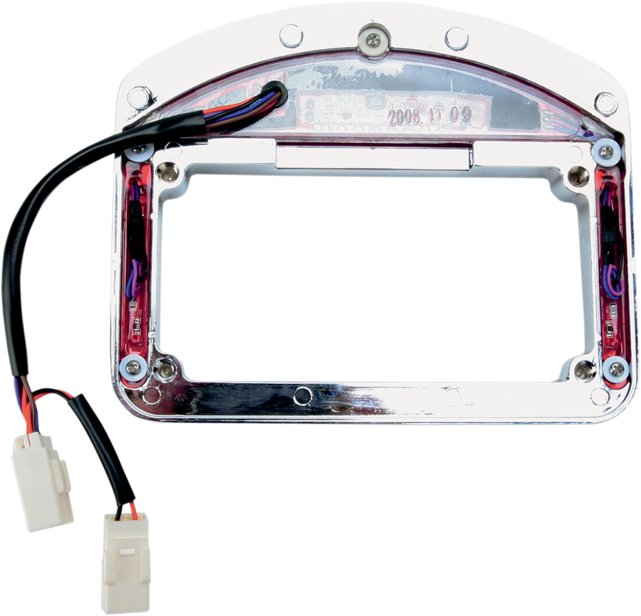 2010-0662 - CYCLE VISIONS Taillight Eliminator - Faceplate & Light Assembly ONLY - Chrome CV-4819