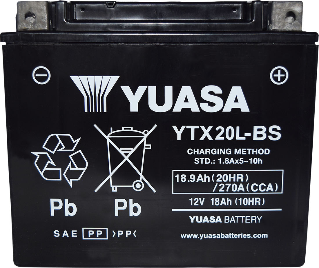 2113-0802 - YUASA AGM Battery - YTX20L-BS YUAM320BSTWN