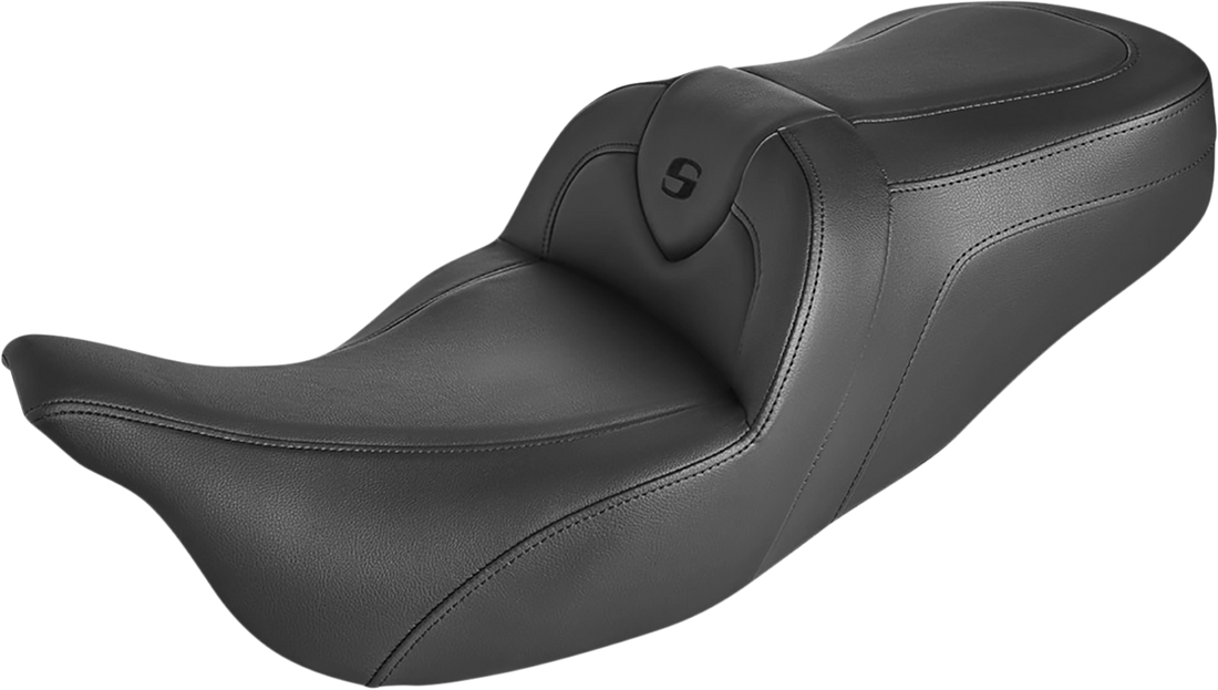 0801-1395 - SADDLEMEN Roadsofa* Standard Reach Seat - Without Backrest - Black/Black Stitching 808-07B-187