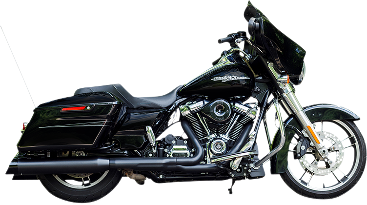 1801-1493 - S&S CYCLE 4-1/2" Black MK45 Cutlass Performance Mufflers 550-1010