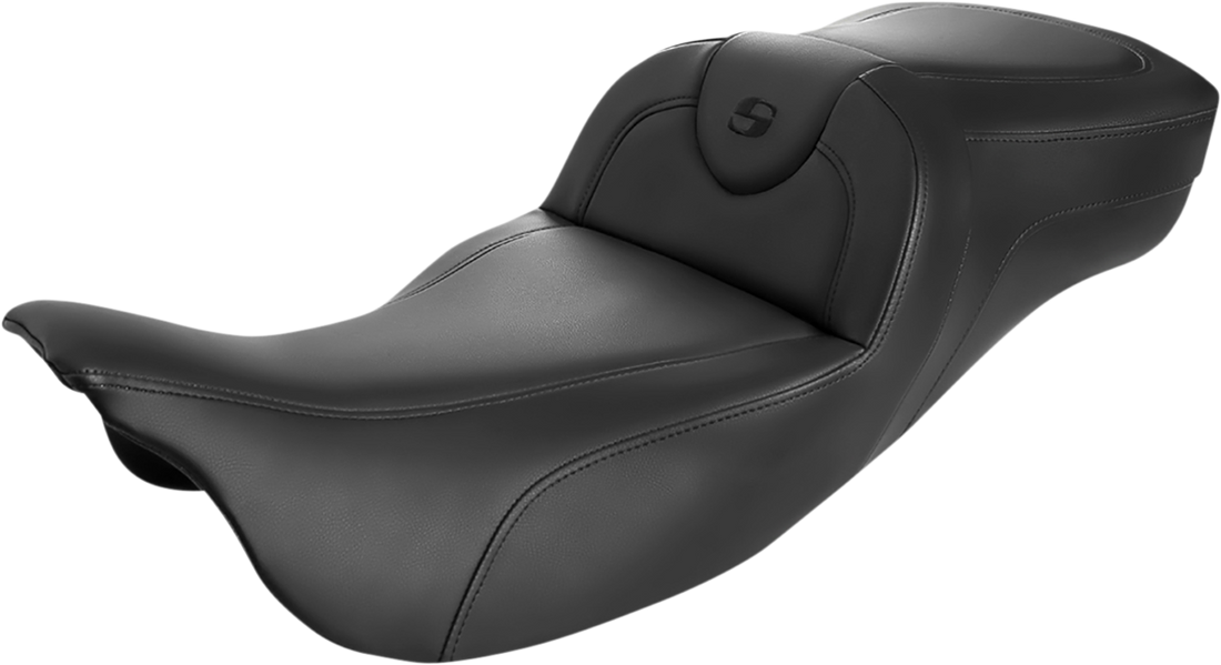 0801-1399 - SADDLEMEN Roadsofa* Extended Reach Seat - Black/Black Stitching - w/o Backrest 808-07B-188